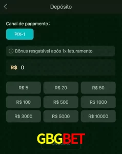 deposits GBGBET